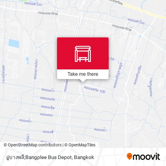 อู่บางพลี;Bangplee Bus Depot map