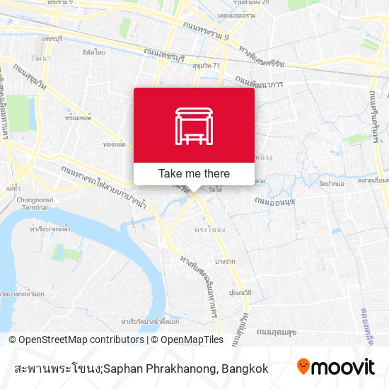 สะพานพระโขนง;Saphan Phrakhanong map