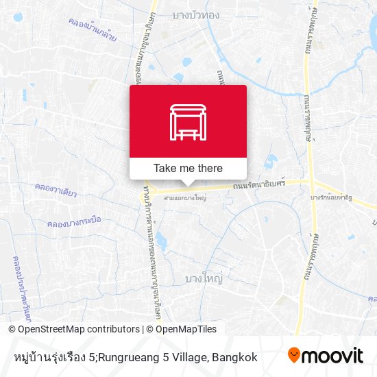 หมู่บ้านรุ่งเรือง 5;Rungrueang 5 Village map