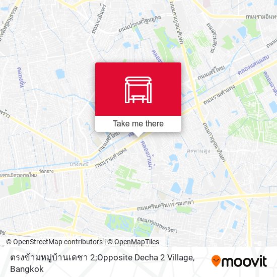 ตรงข้ามหมู่บ้านเดชา 2;Opposite Decha 2 Village map
