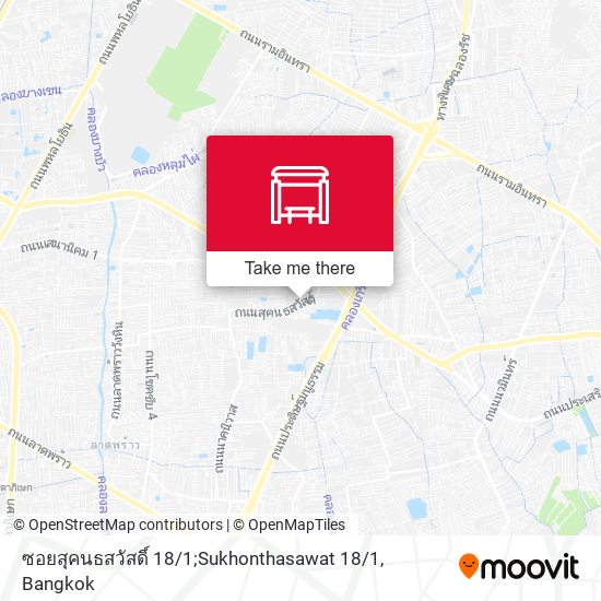 ซอยสุคนธสวัสดิ์ 18 / 1;Sukhonthasawat 18 / 1 map