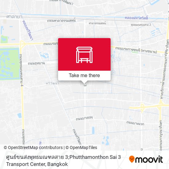 ศูนย์ขนส่งพุทธมณฑลสาย 3;Phutthamonthon Sai 3 Transport Center map