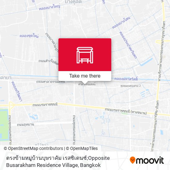 ตรงข้ามหมู่บ้านบุษราคัม เรสซิเดนซ์;Opposite Busarakham Residence Village map
