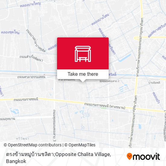 ตรงข้ามหมู่บ้านชลิตา;Opposite Chalita Village map