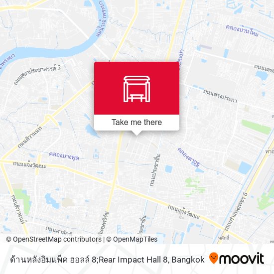 ด้านหลังอิมแพ็ค ฮอลล์ 8;Rear Impact Hall 8 map