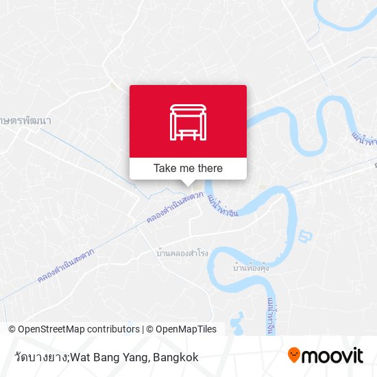 วัดบางยาง;Wat Bang Yang map