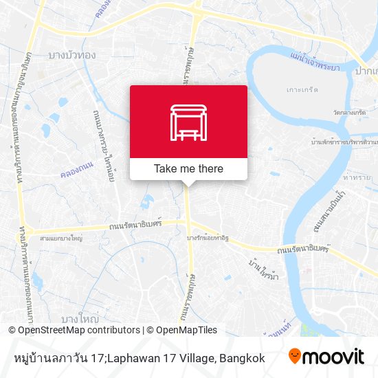 หมู่บ้านลภาวัน 17;Laphawan 17 Village map