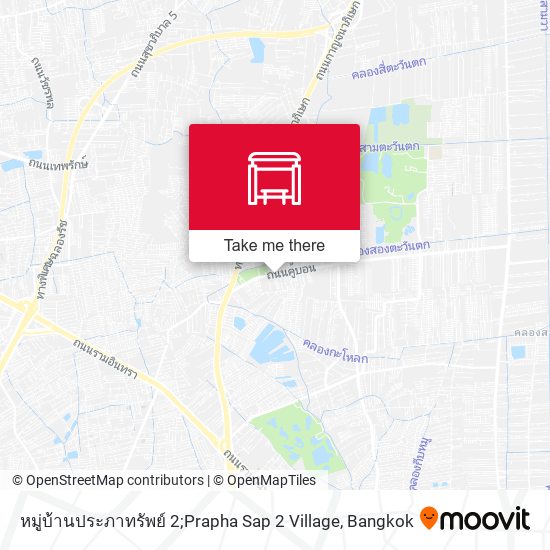 หมู่บ้านประภาทรัพย์ 2;Prapha Sap 2 Village map