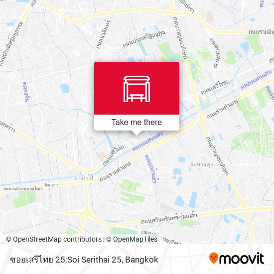 ซอยเสรีไทย 25;Soi Serithai 25 map
