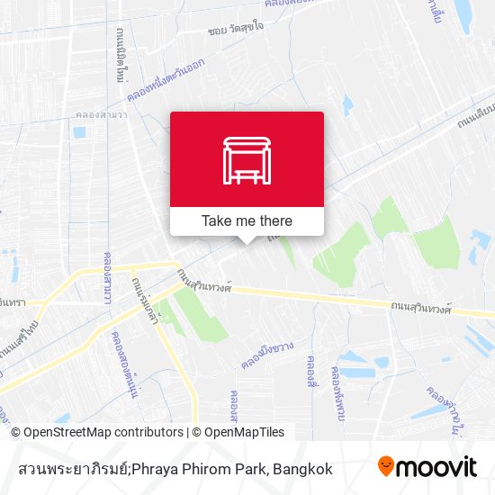 สวนพระยาภิรมย์;Phraya Phirom Park map