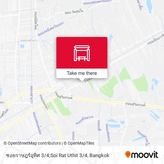 ซอยราษฎร์อุทิศ 3 / 4;Soi Rat Uthit 3 / 4 map