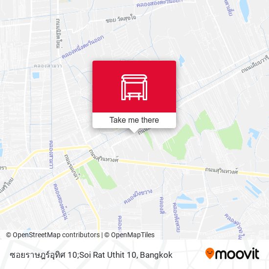 ซอยราษฎร์อุทิศ 10;Soi Rat Uthit 10 map