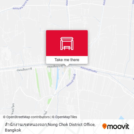 สำนักงานเขตหนองจอก;Nong Chok District Office map