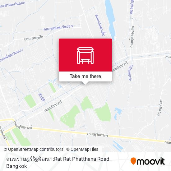 ถนนราษฎร์รัฐพัฒนา;Rat Rat Phatthana Road map