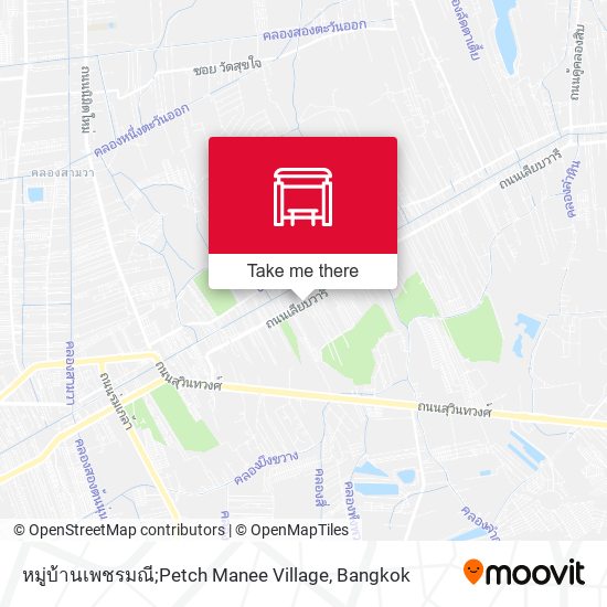 หมู่บ้านเพชรมณี;Petch Manee Village map