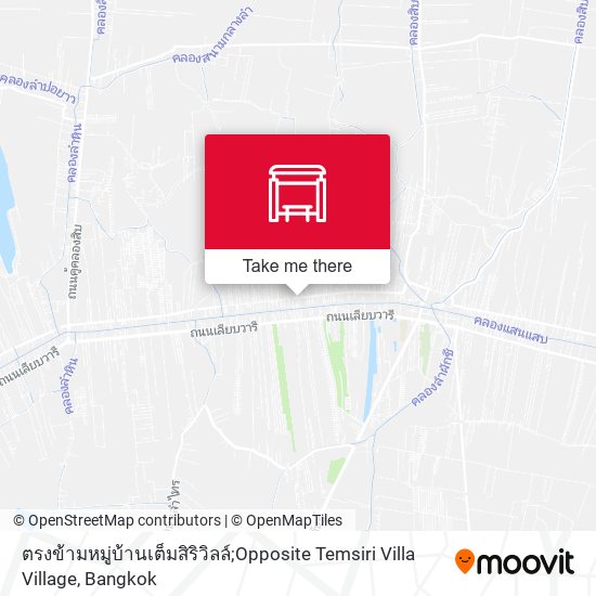 ตรงข้ามหมู่บ้านเต็มสิริวิลล์;Opposite Temsiri Villa Village map