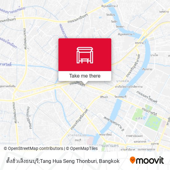 ตั้งฮั่วเส็งธนบุรี;Tang Hua Seng Thonburi map