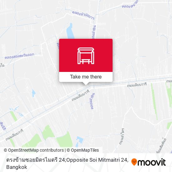 ตรงข้ามซอยมิตรไมตรี 24;Opposite Soi Mitmaitri 24 map