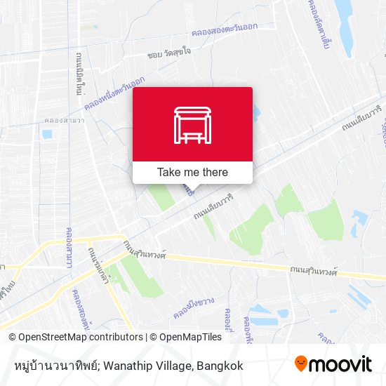 หมู่บ้านวนาทิพย์; Wanathip Village map