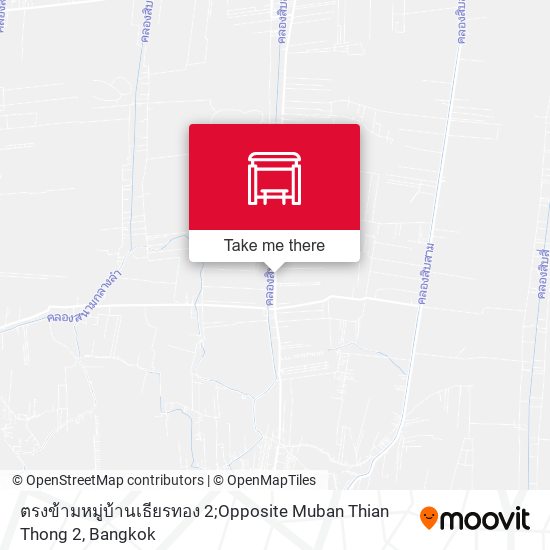 ตรงข้ามหมู่บ้านเธียรทอง 2;Opposite Muban Thian Thong 2 map