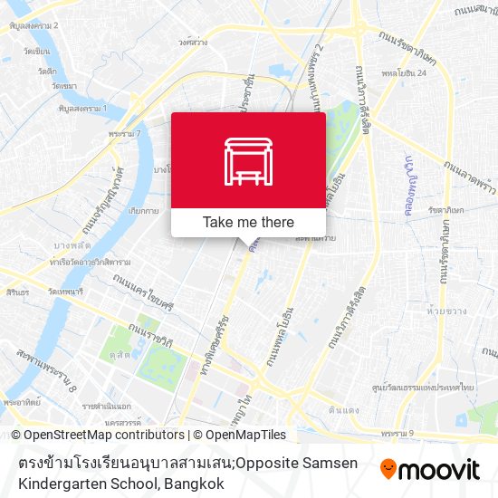 ตรงข้ามโรงเรียนอนุบาลสามเสน;Opposite Samsen Kindergarten School map