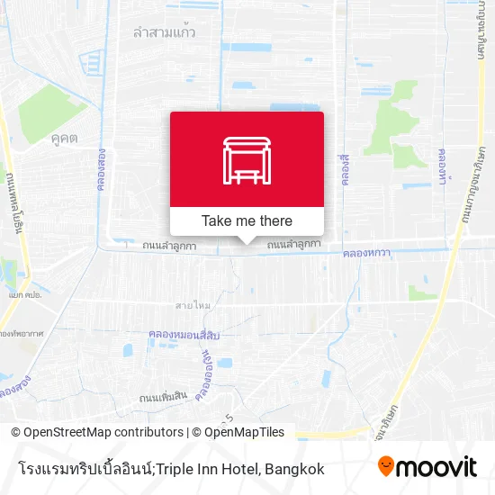 โรงแรมทริปเบิ้ลอินน์;Triple Inn Hotel map