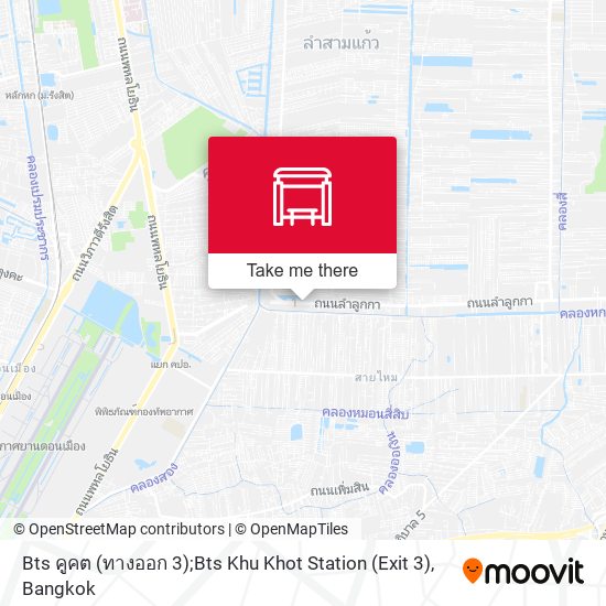 Bts คูคต (ทางออก 3);Bts Khu Khot Station (Exit 3) map
