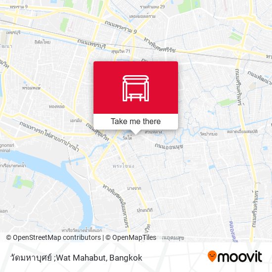 วัดมหาบุศย์ ;Wat Mahabut map