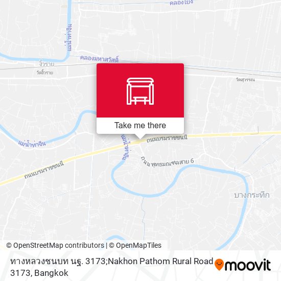 ทางหลวงชนบท นฐ. 3173;Nakhon Pathom Rural Road 3173 map