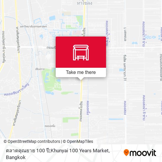ตลาดคุณยาย 100 ปี;Khunyai 100 Years Market map