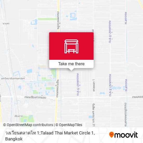 วงเวียนตลาดไท 1;Talaad Thai Market Circle 1 map