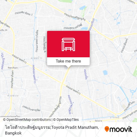 โตโยต้าประดิษฐ์มนูธรรม;Toyota Pradit Manutham map