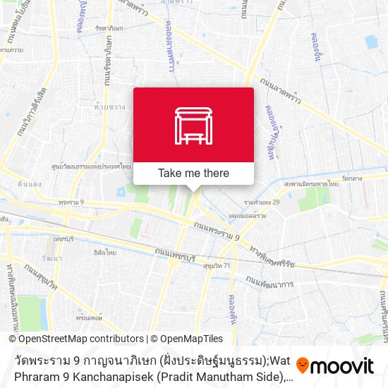 วัดพระราม 9 กาญจนาภิเษก (ฝั่งประดิษฐ์มนูธรรม);Wat Phraram 9 Kanchanapisek (Pradit Manutham Side) map