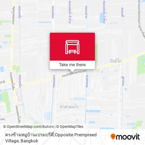 ตรงข้ามหมู่บ้านเปรมปรีดิ์;Opposite Prempreed Village map