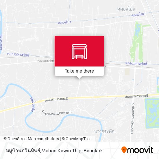 หมู่บ้านกวินทิพย์;Muban Kawin Thip map