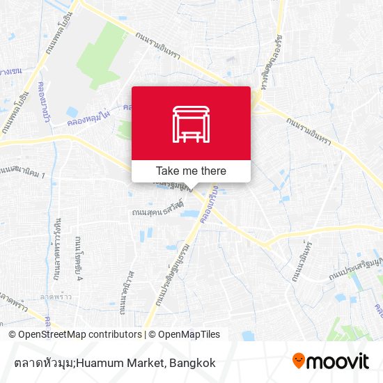 ตลาดหัวมุม;Huamum Market map