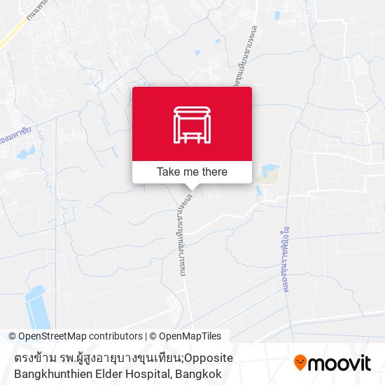 ตรงข้าม รพ.ผู้สูงอายุบางขุนเทียน;Opposite Bangkhunthien Elder Hospital map
