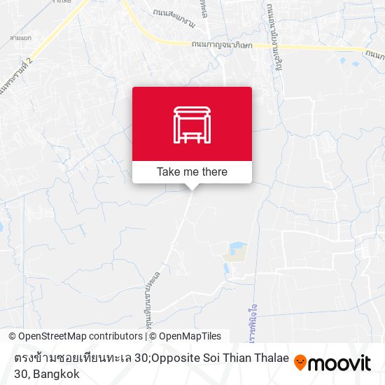 ตรงข้ามซอยเทียนทะเล 30;Opposite Soi Thian Thalae 30 map