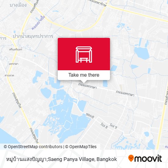 หมู่บ้านแสงปัญญา;Saeng Panya Village map