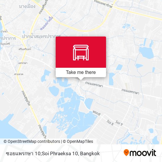 ซอยแพรกษา 10;Soi Phraeksa 10 map