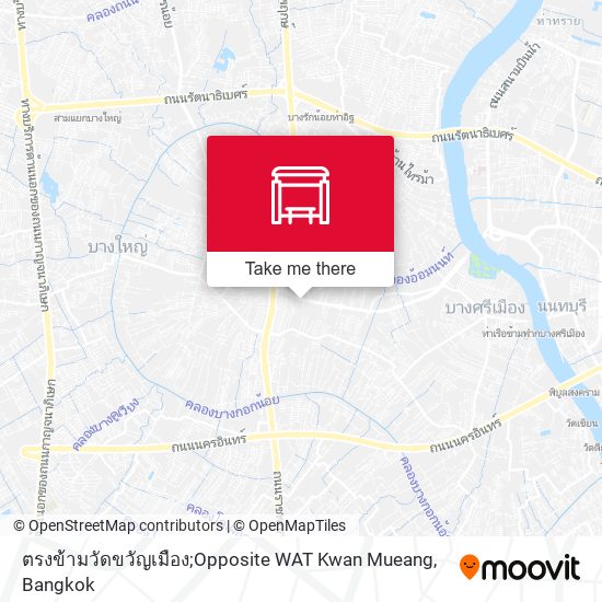 ตรงข้ามวัดขวัญเมือง;Opposite WAT Kwan Mueang map