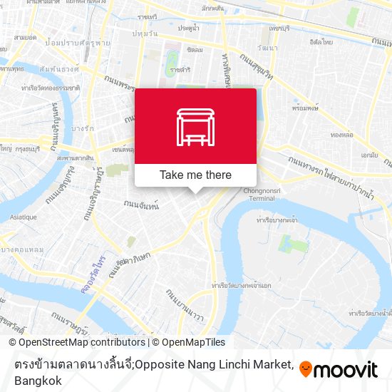 ตรงข้ามตลาดนางลิ้นจี่;Opposite Nang Linchi Market map