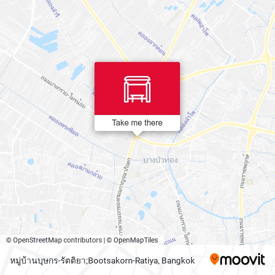 หมู่บ้านบุษกร-รัตติยา;Bootsakorn-Ratiya map