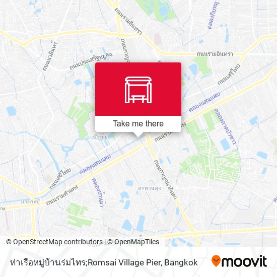 ท่าเรือหมู่บ้านร่มไทร;Romsai Village Pier map