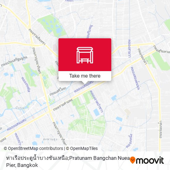 ท่าเรือประตูน้ำบางชันเหนือ;Pratunam Bangchan Nuea Pier map