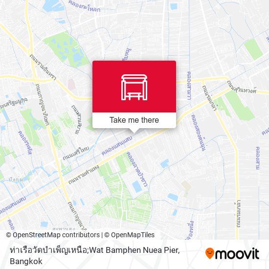 ท่าเรือวัดบำเพ็ญเหนือ;Wat Bamphen Nuea Pier map