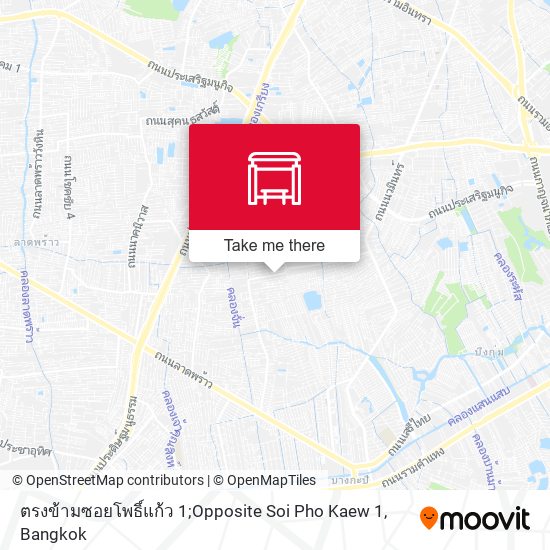 ตรงข้ามซอยโพธิ์แก้ว 1;Opposite Soi Pho Kaew 1 map