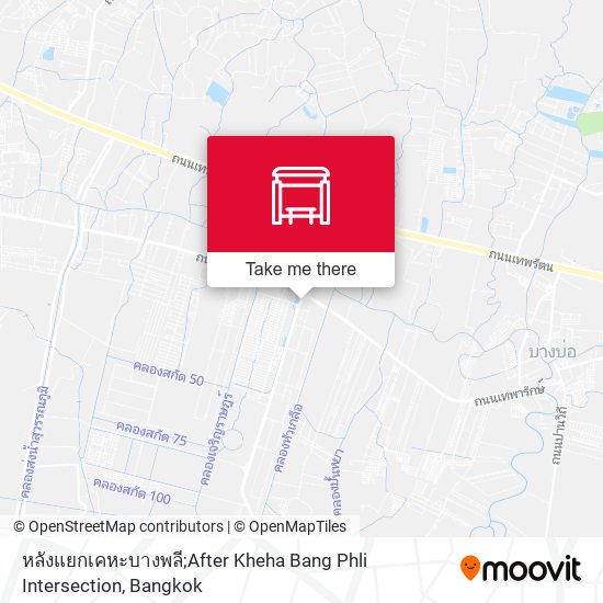 หลังแยกเคหะบางพลี;After Kheha Bang Phli Intersection map