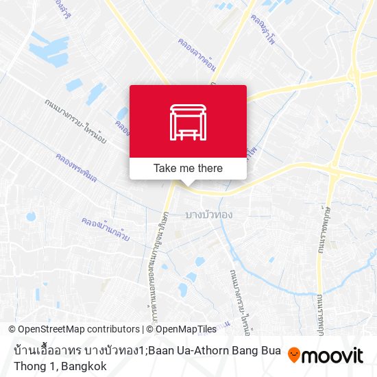 บ้านเอื้ออาทร บางบัวทอง1;Baan Ua-Athorn Bang Bua Thong 1 map