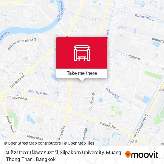 ม.ศิลปากร เมืองทองธานี;Silpakorn University, Muang Thong Thani map